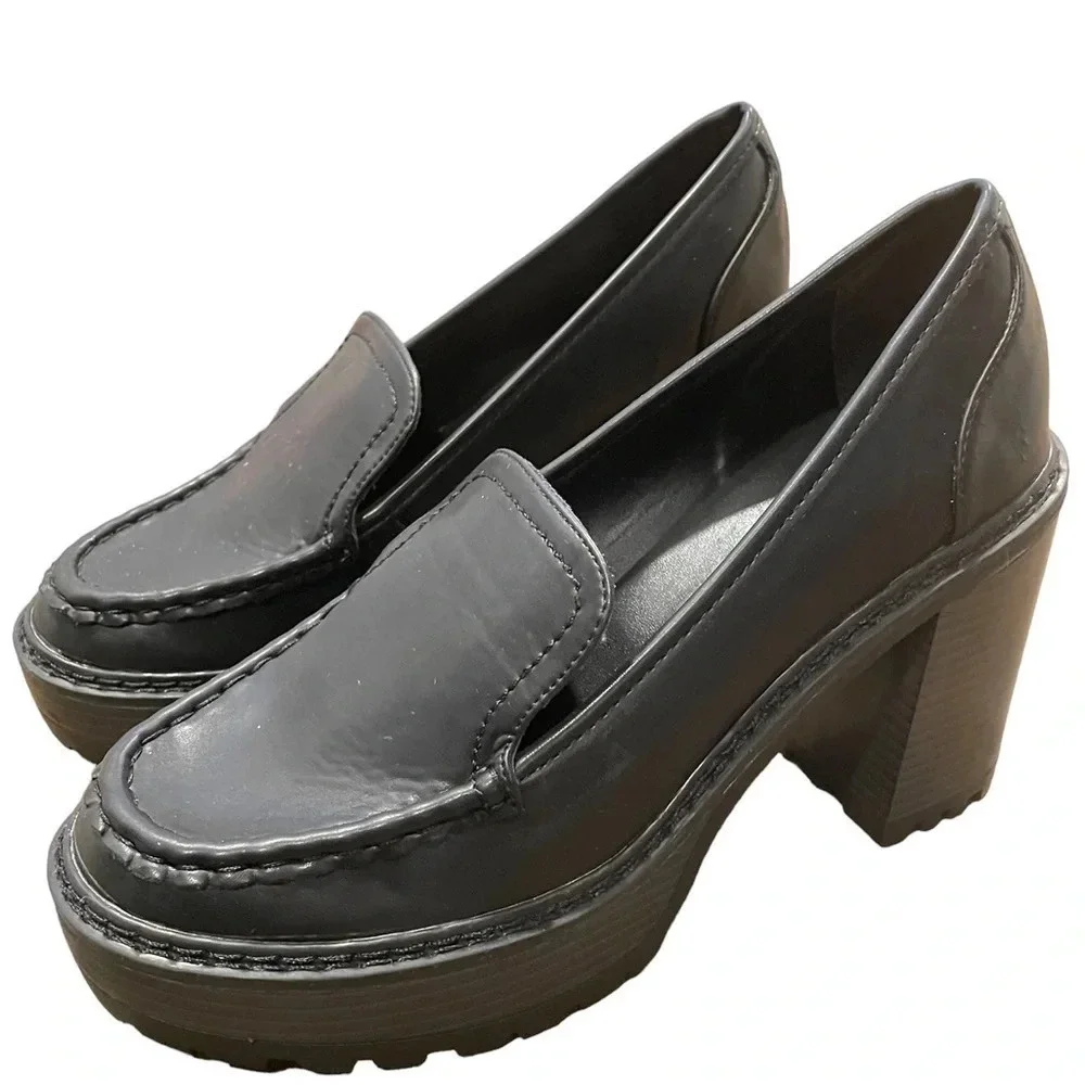 New York & Co Y2K Chunky Platform Loafers